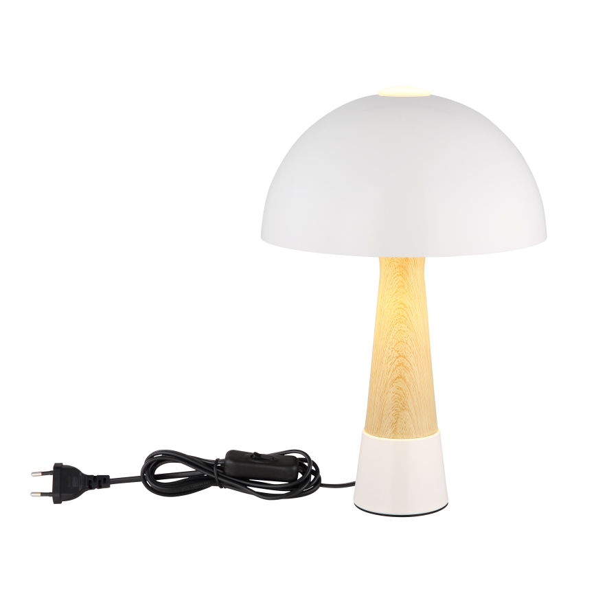 Globo - Pöytälamppu 1xE27ILLU/40W/230V valkoinen