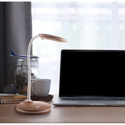 Globo - LED himmennettävä joustava kosketuspöytälamppu LED/4,6W/230V ruskea