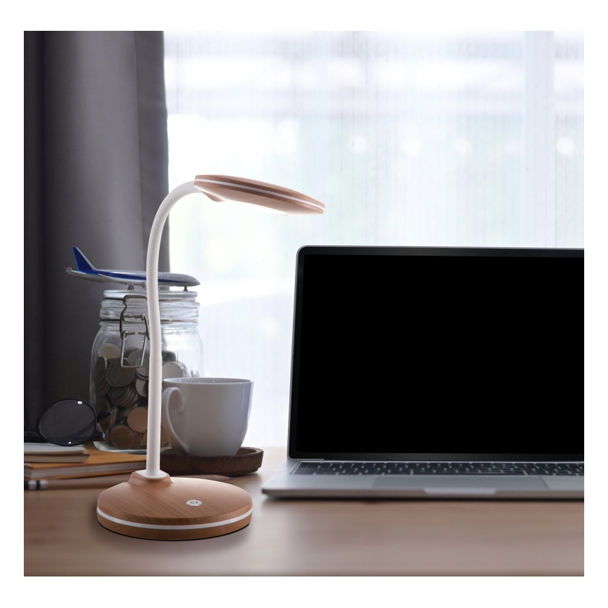 Globo - LED himmennettävä joustava kosketuspöytälamppu LED/4,6W/230V ruskea