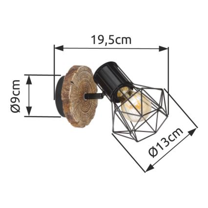 Globo - Seinäkohdevalo 1xE27/60W/230V