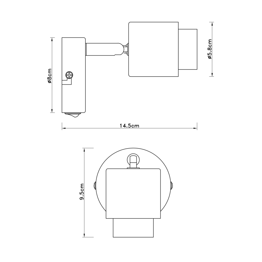 Globo - Seinävalaisin 1xE27/40W/230V