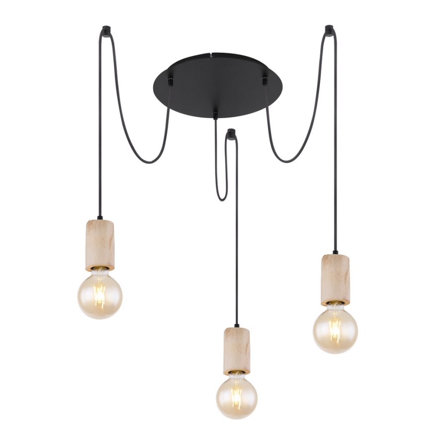 Globo - Kattokruunu johdossa 3xE27/60W/230V hämähäkki