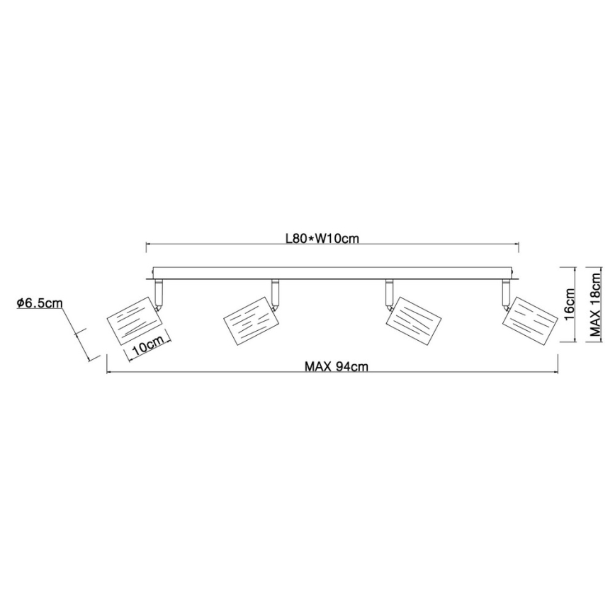 Globo - Kohdevalo 4xE27/60W/230V