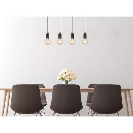 Globo - Kattokruunu johdossa 4xE27/40W/230V