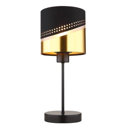 Globo - Pöytävalaisin 1xE27/40W/230V halkaisija 16 cm musta/kulta