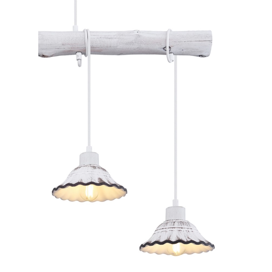 Globo - Kattokruunu narulla 4xE27/40W/230V