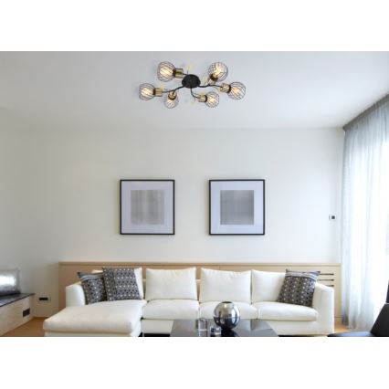 Globo - Pinta-asetettava kattokruunu 6xE27/40W/230V