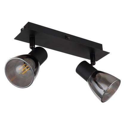 Globo - Seinäkohdevalo 2xE14/40W/230V musta