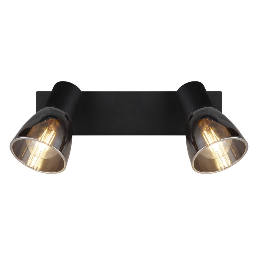 Globo - Seinäkohdevalo 2xE14/40W/230V musta