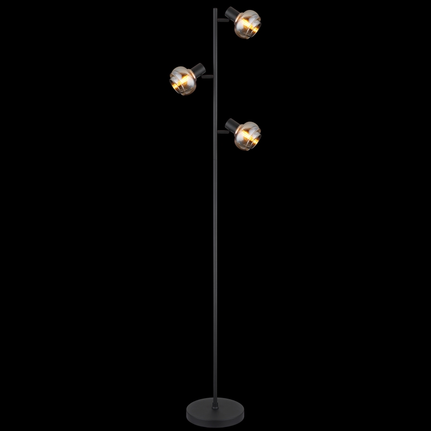 Globo - Lattiavalaisin 3xE14/40W/230V musta