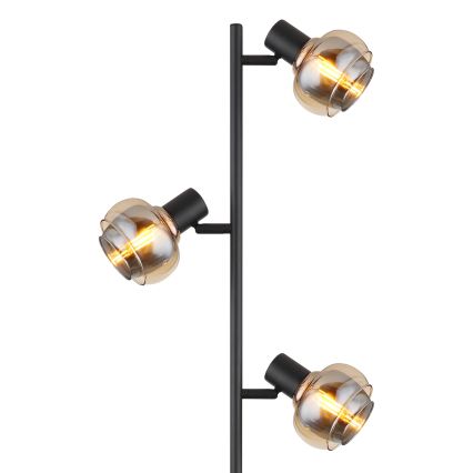 Globo - Lattiavalaisin 3xE14/40W/230V musta