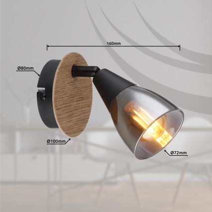 Globo - Seinäkohdevalo 1xE14/25W/230V