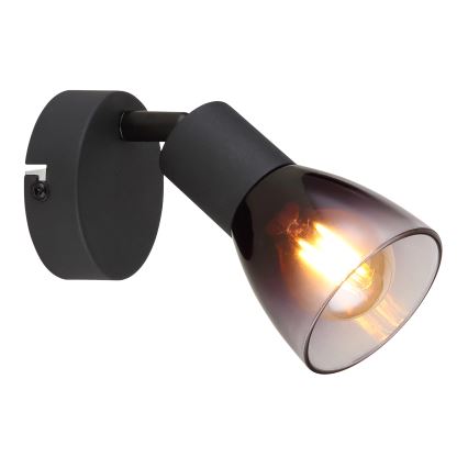 Globo - Seinäkohdevalo 1xE14/25W/230V musta