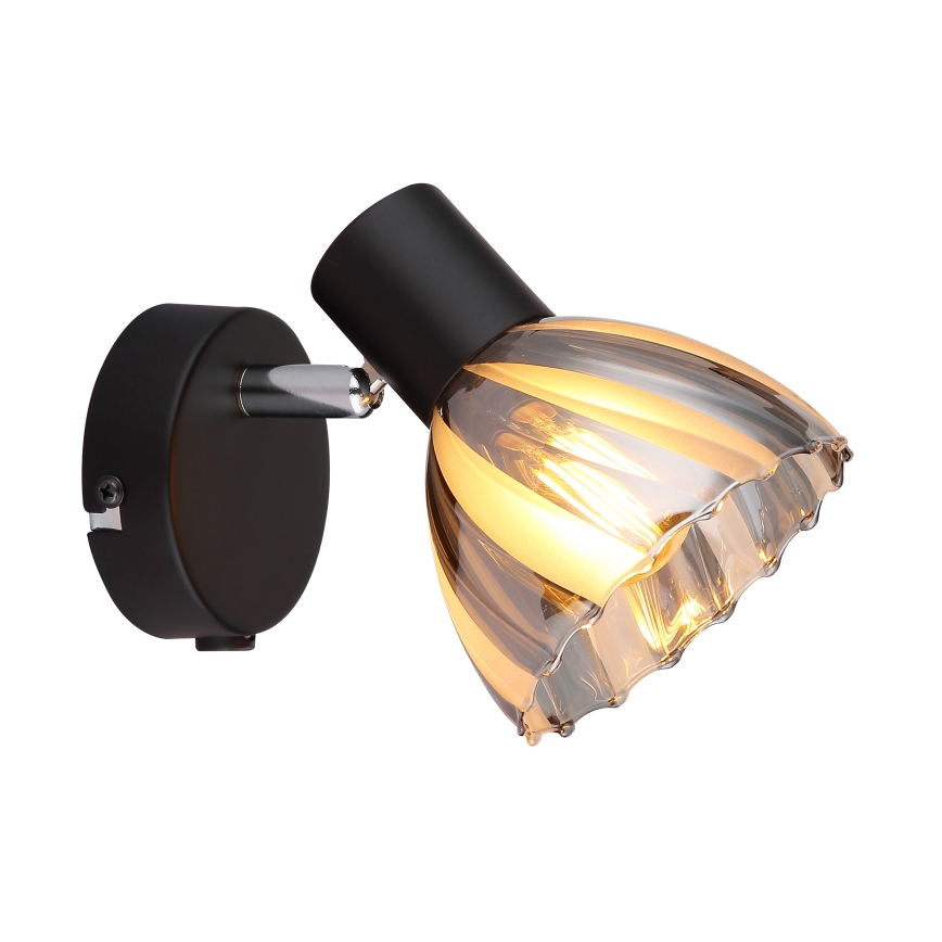 Globo - Seinäkohdevalo 1xE14/40W/230V musta