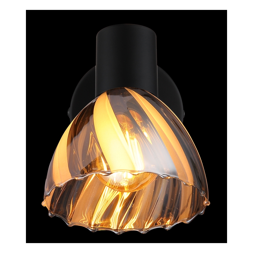 Globo - Seinäkohdevalo 1xE14/40W/230V musta