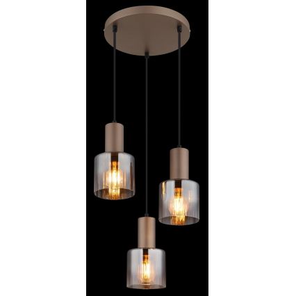 Globo - Riippuvalaisin kaapelilla 3xE27/40W/230V