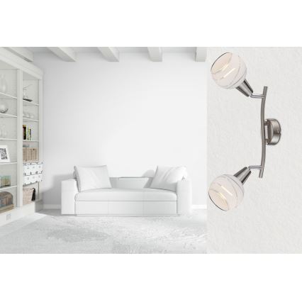 Globo - LED-kohdevalaisin 2xE14/4W/230V