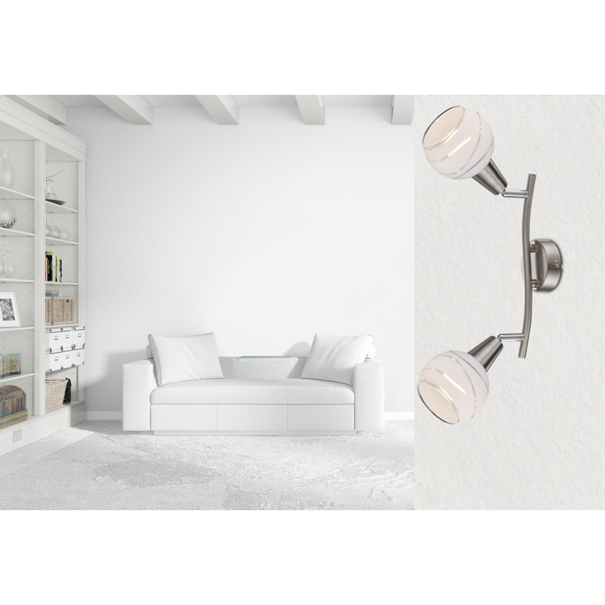 Globo - LED-kohdevalaisin 2xE14/4W/230V