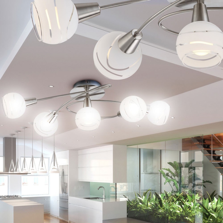 Globo 54341-5O - Kattovalo 5xE14/40W