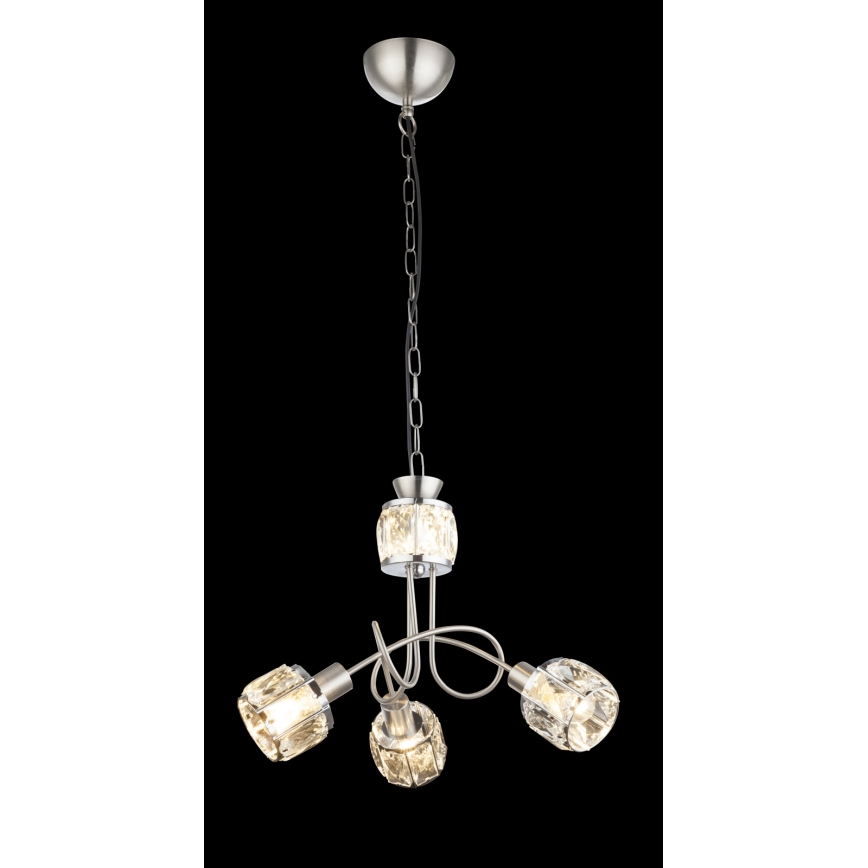 Globo - LED-riippuvalaisin ketjulla 3xE14/40W/230V + LED/5W