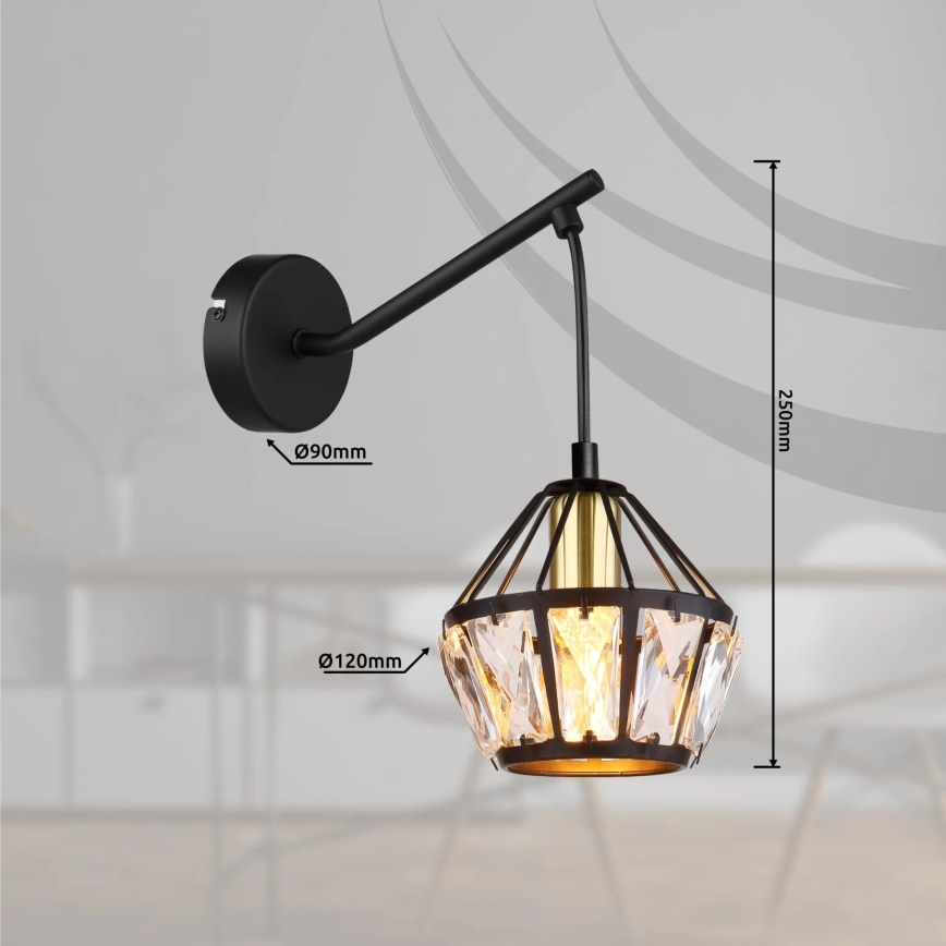 Globo 54359W - Seinävalaisin LOIS 1xE14/40W/230V