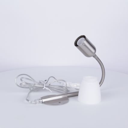 Globo - Joustava pöytävalaisin 1xE14/40W/230V mattakromi