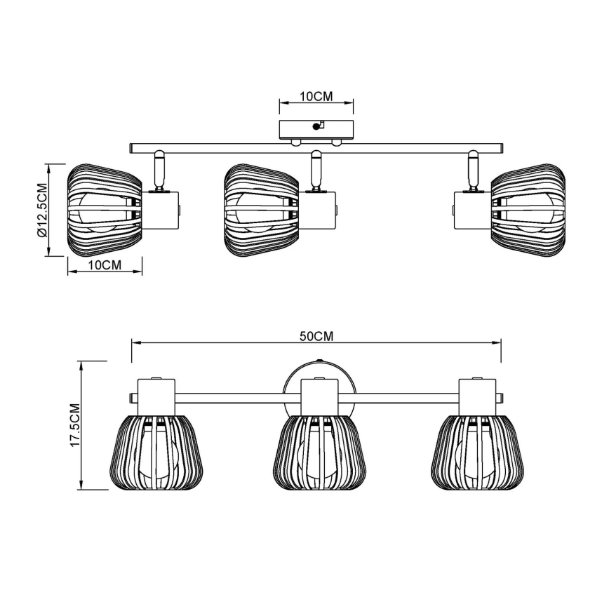 Globo - Kohdevalaisin 3xE27/40W/230V
