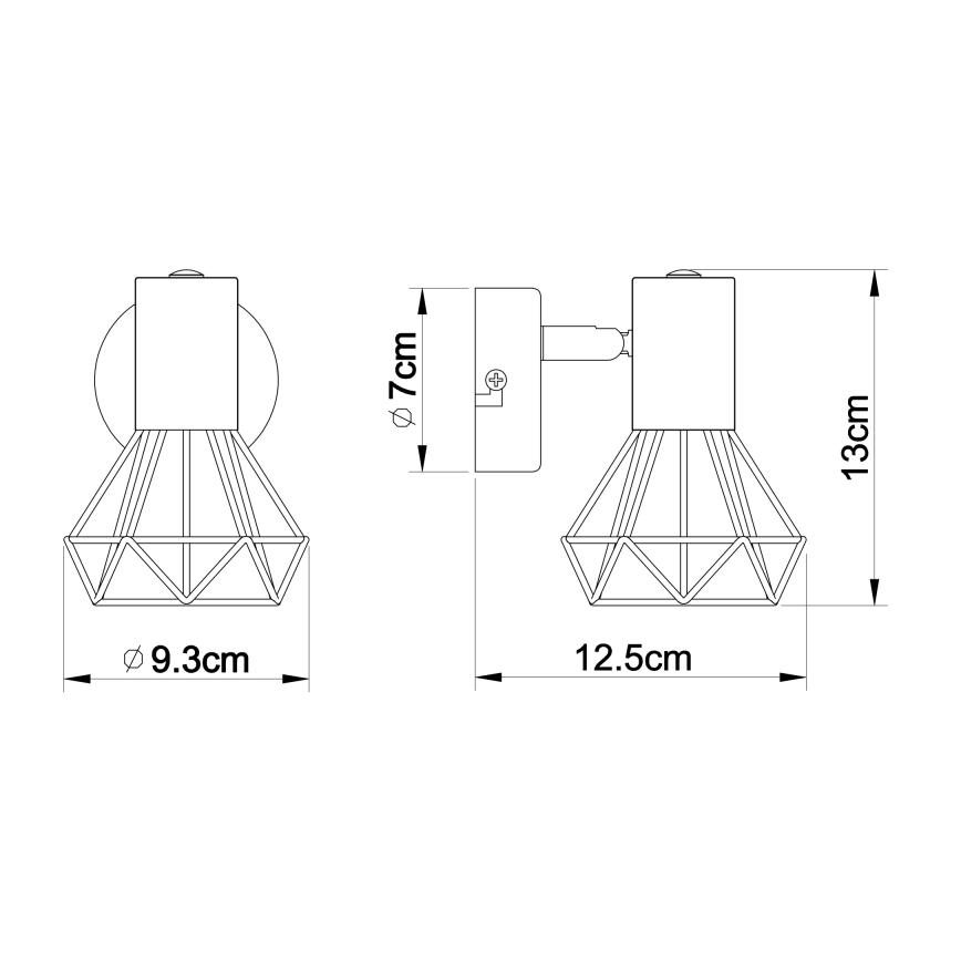 Globo - Seinäkohdevalo 1xE14/40W/230V kiiltävä kromi