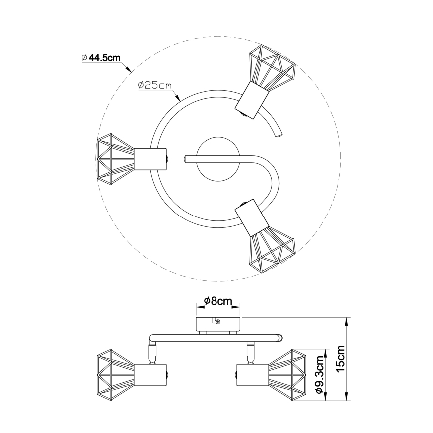 Globo - Kohdevalo 3xE14/40W/230V
