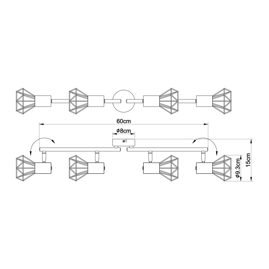 Globo - Kohdevalo 4xE14/40W/230V