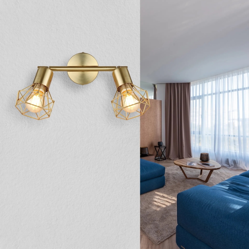 Globo - Kohdevalo 2xE14/40W/230V kulta