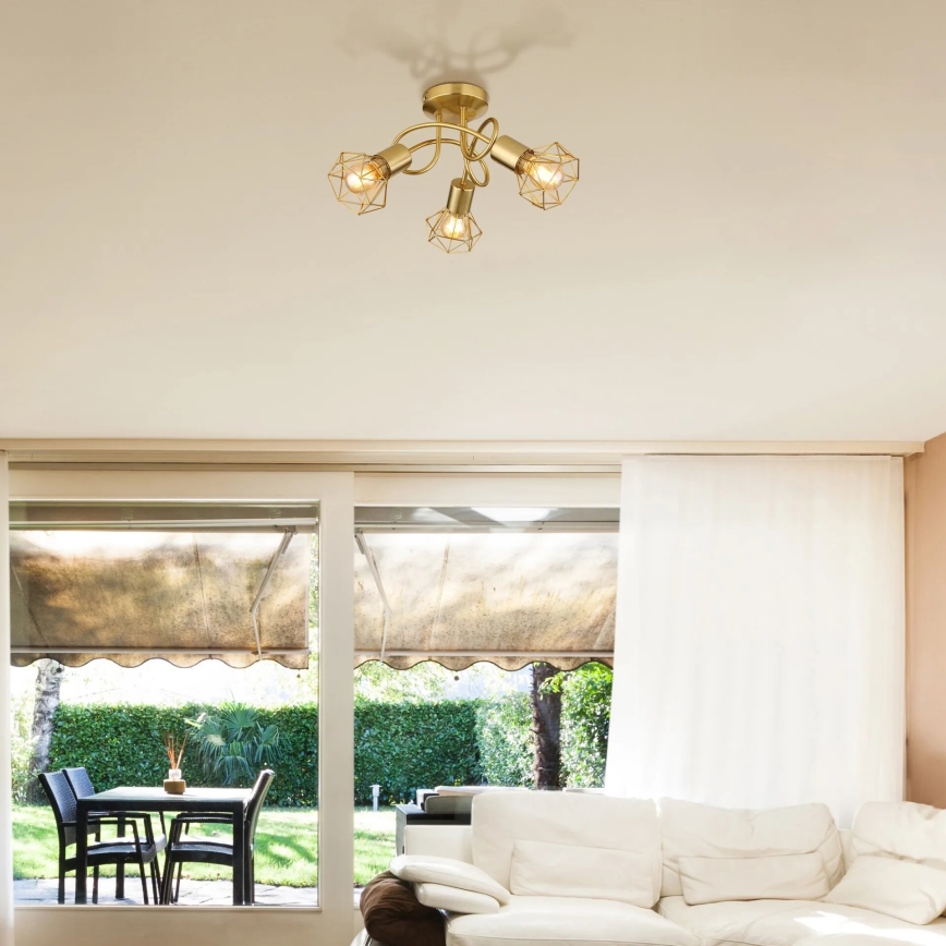 Globo - Kiinteä kattokruunu 3xE14/40W/230V kulta