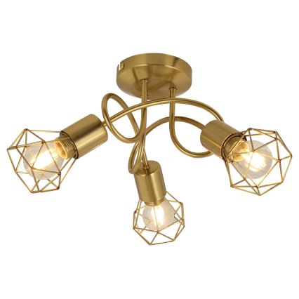 Globo - Kiinteä kattokruunu 3xE14/40W/230V kulta