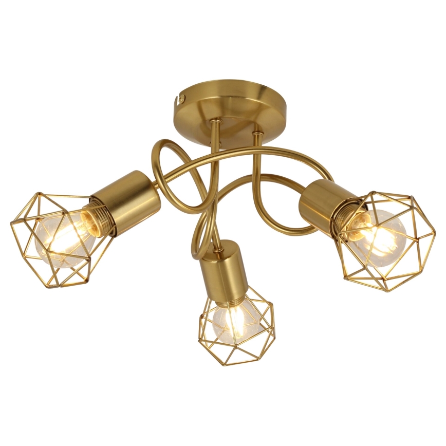 Globo - Kiinteä kattokruunu 3xE14/40W/230V kulta