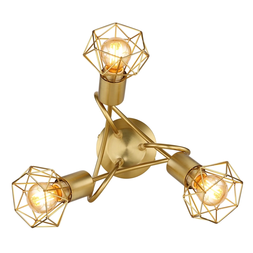 Globo - Kiinteä kattokruunu 3xE14/40W/230V kulta