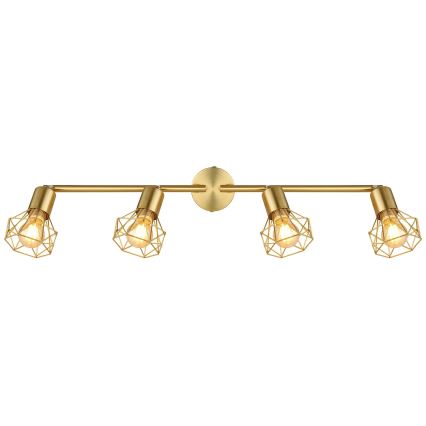 Globo - Kohdevalo 4xE14/40W/230V kulta