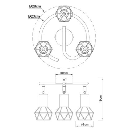 Globo - Kohdevalo 3xE14/40W/230V