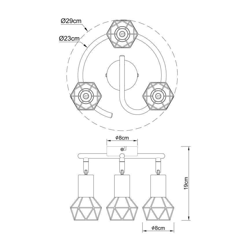 Globo - Kohdevalo 3xE14/40W/230V