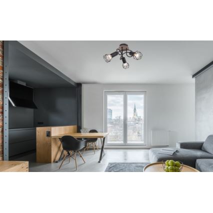 Globo - Pinta-asetettava kattokruunu 3xE14/40W/230V