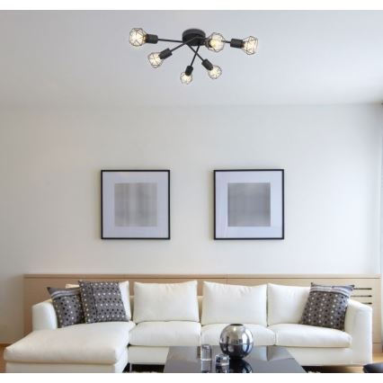 Globo - Kiinteä kattokruunu 6xE14/40W/230V