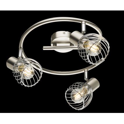 Globo - Kohdevalo 3xE14/40W/230V mattakromi