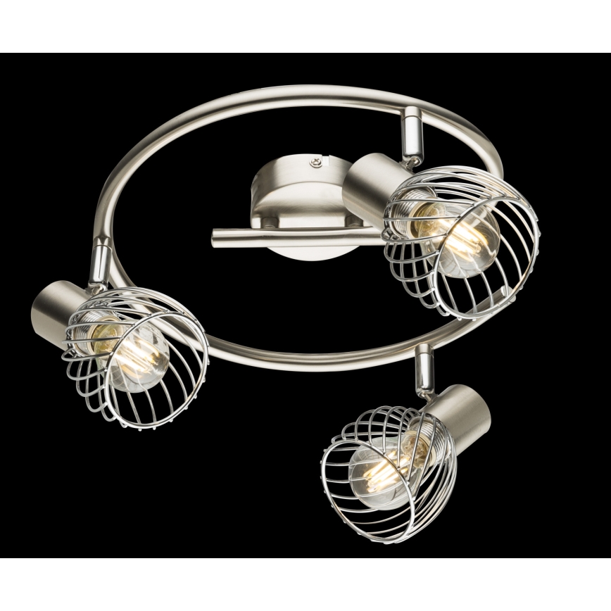 Globo - Kohdevalo 3xE14/40W/230V mattakromi