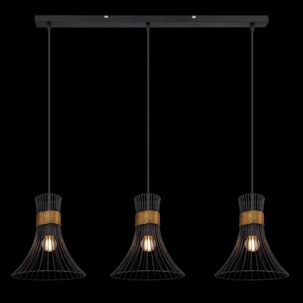 Globo - Kattokruunu narulla 3xE27/60W/230V