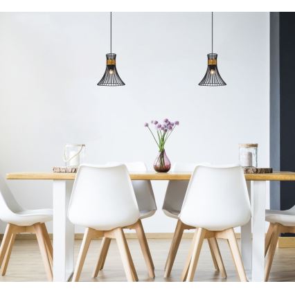 Globo - Kattokruunu narulla 1xE27/60W/230V