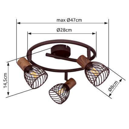 Globo - Kohdevalo 3xE14/40W/230V