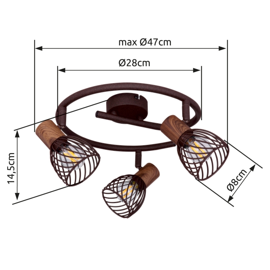 Globo - Kohdevalo 3xE14/40W/230V