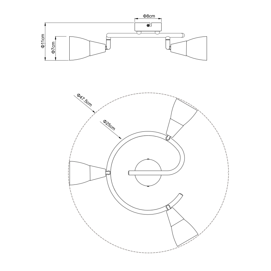 Globo - Kohdevalo 3xE14/40W/230V