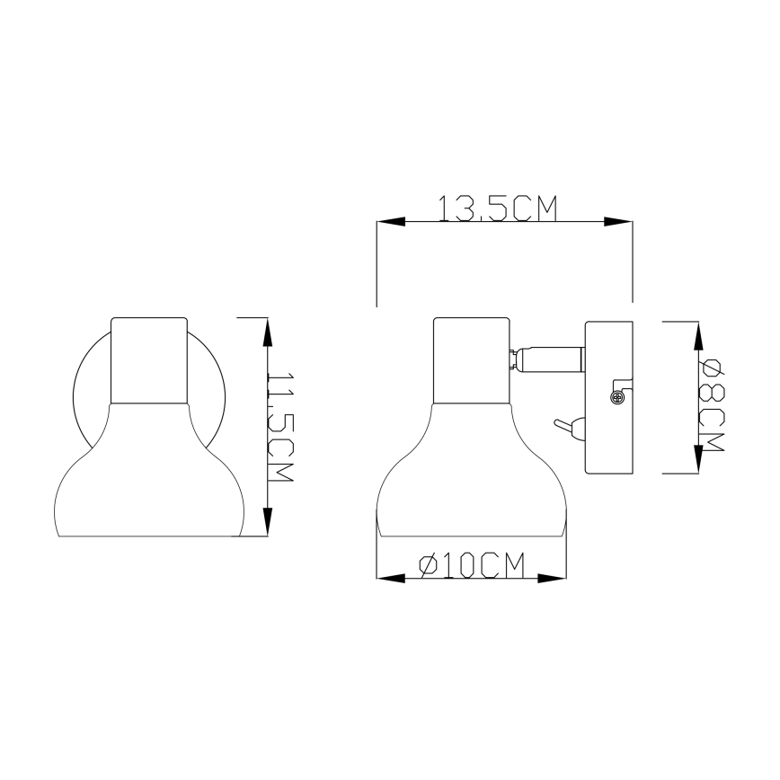 Globo - Seinävalaisin 1xE14/40W/230V