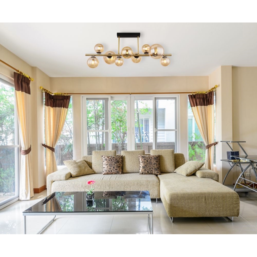 Globo - LED-kattokruunu tangossa 9xG9/3W/230V messinki