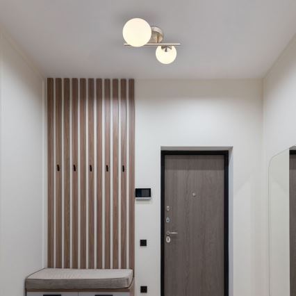 Globo - Kiinteä LED-kattokruunu 2xG9/3W/230V mattakromi